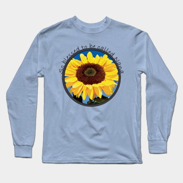 Blessed to be Nana Sunflower Long Sleeve T-Shirt by outrigger